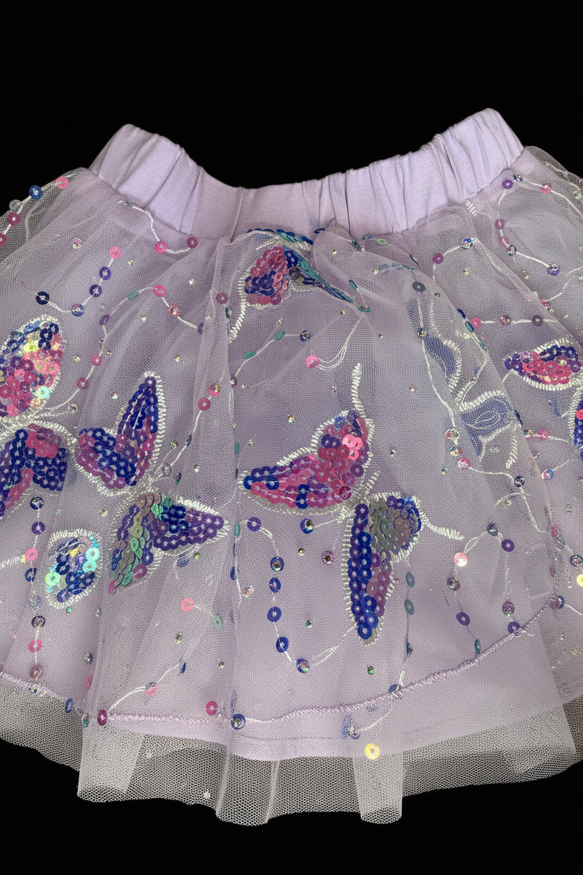 Purple Butterfly Leotard and Skirt