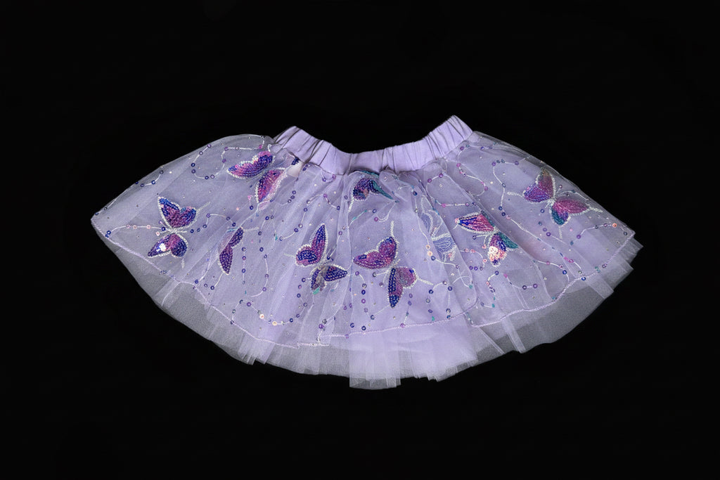 Purple Butterfly Leotard and Skirt