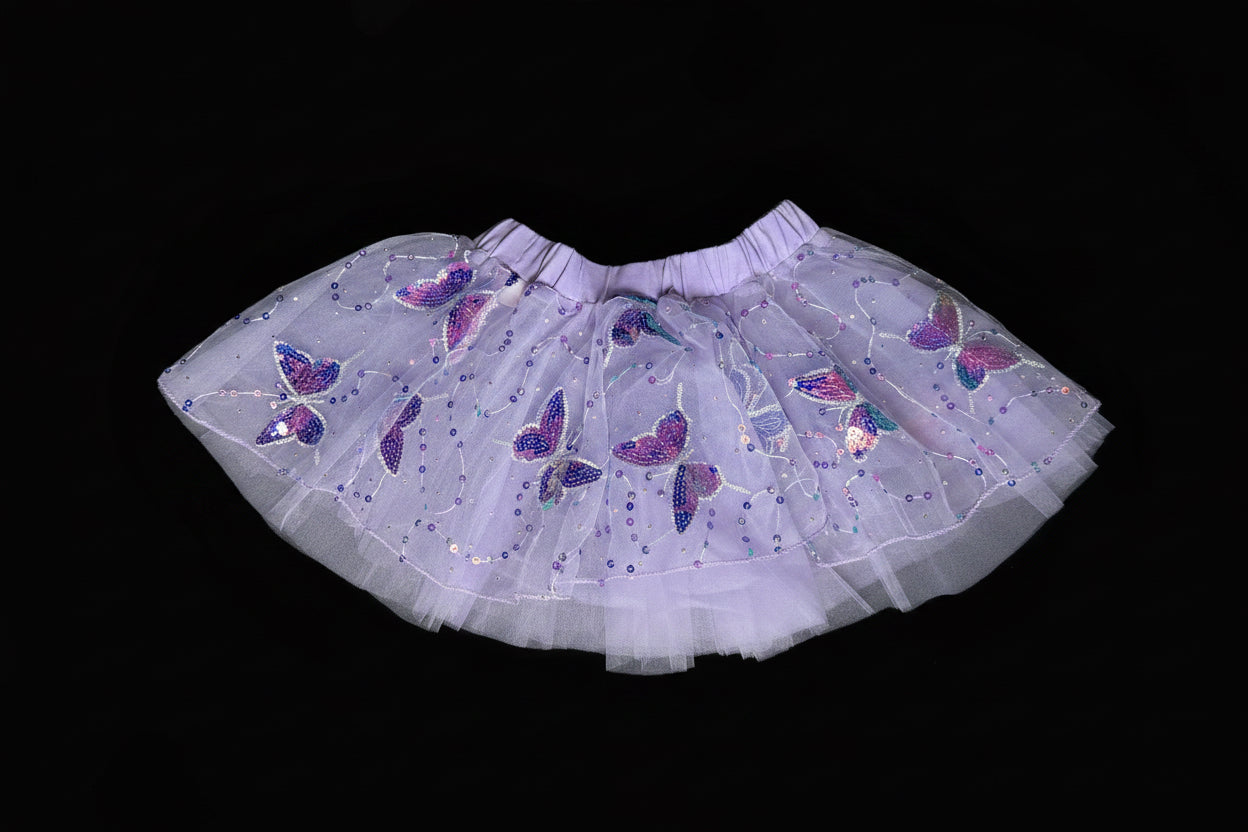 Purple Butterfly Leotard and Skirt