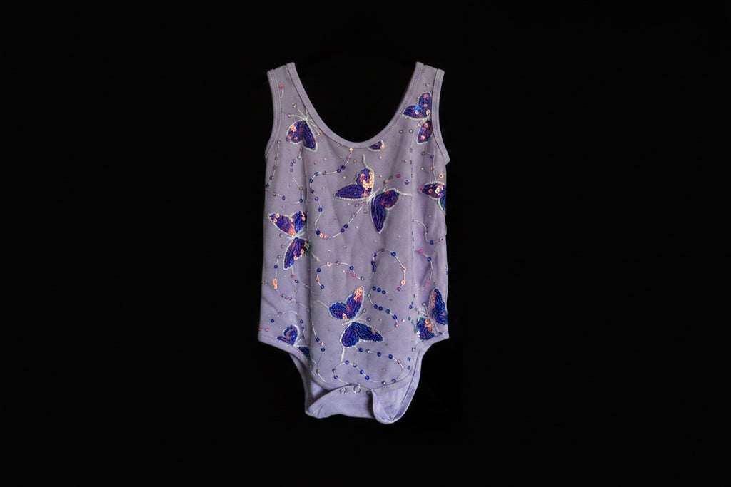 Purple Butterfly Leotard and Skirt