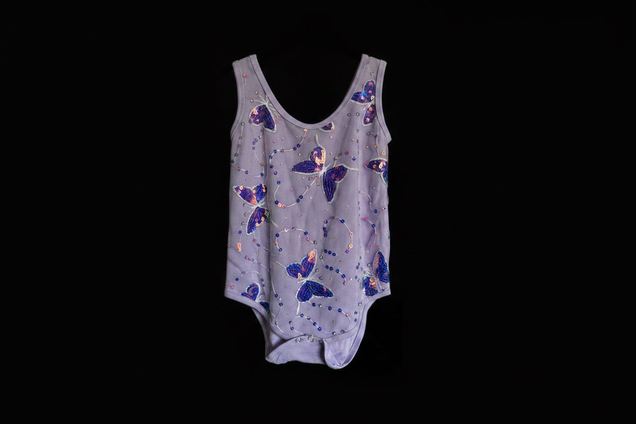 Purple Butterfly Leotard and Skirt