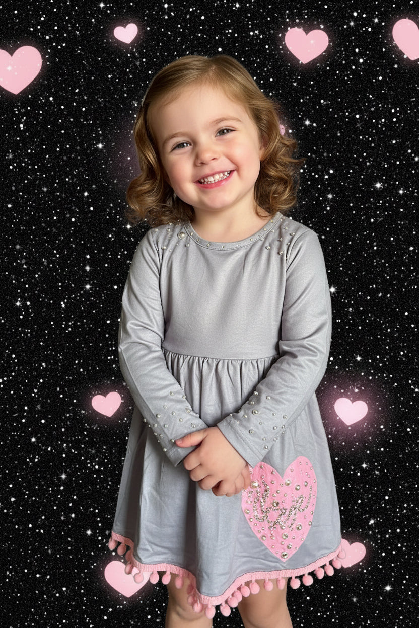 Girls 3pc Love and Kisses Outfit Sz 2T