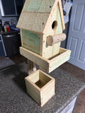 Bird House with Planter / Flower box