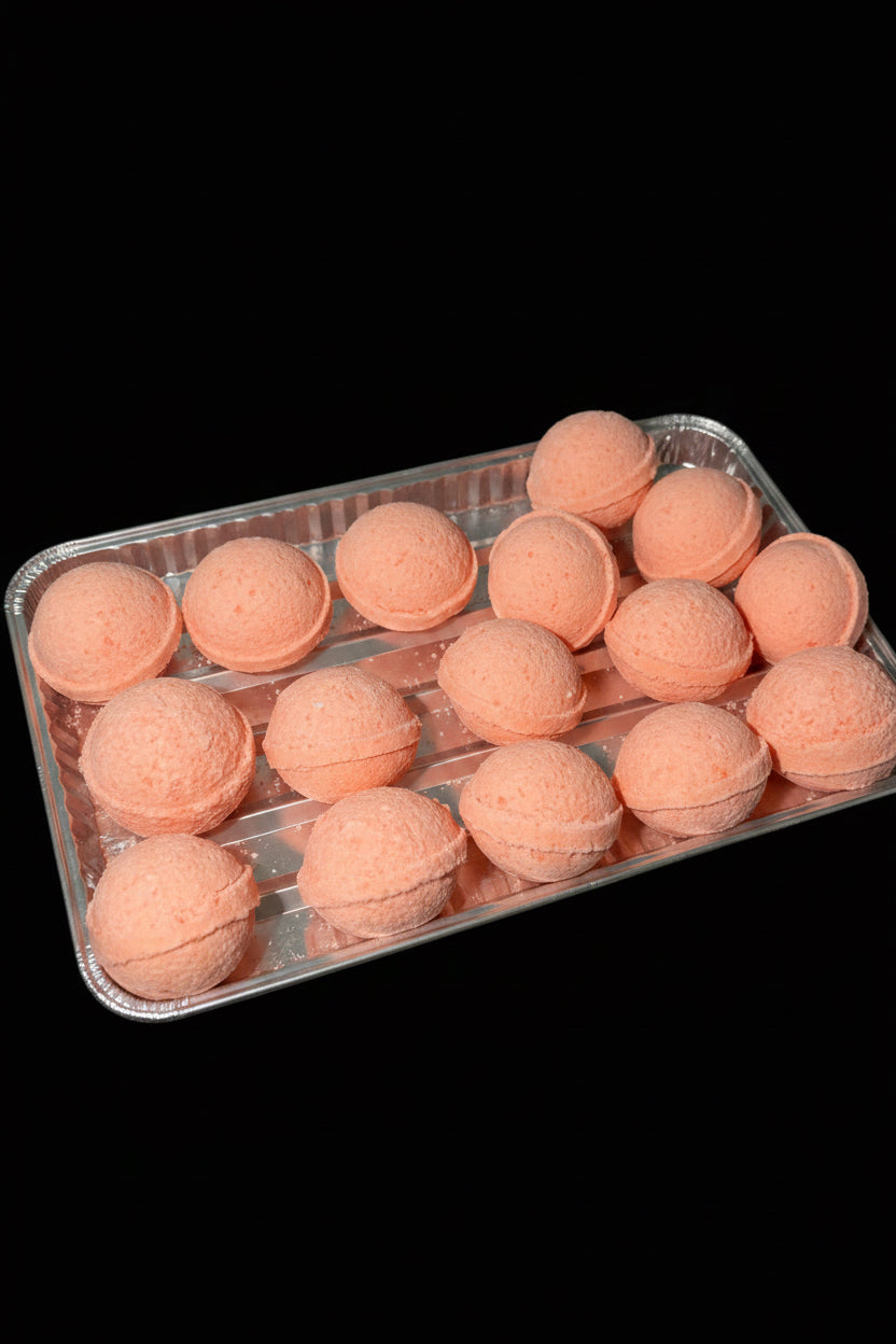 Orange bath bomb