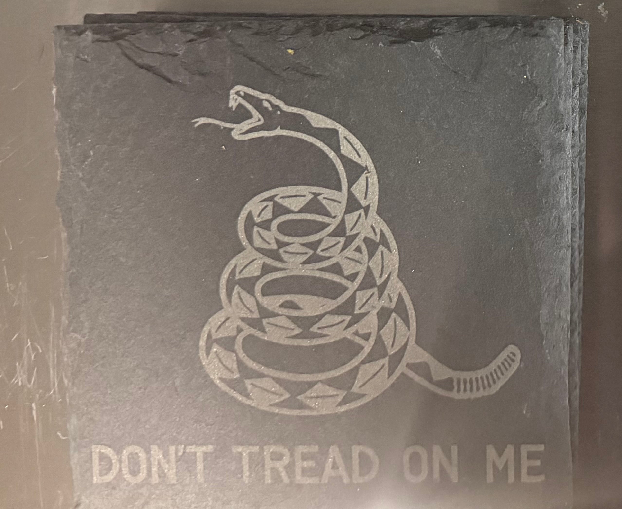 Slate Coaster Don't Tread on Me