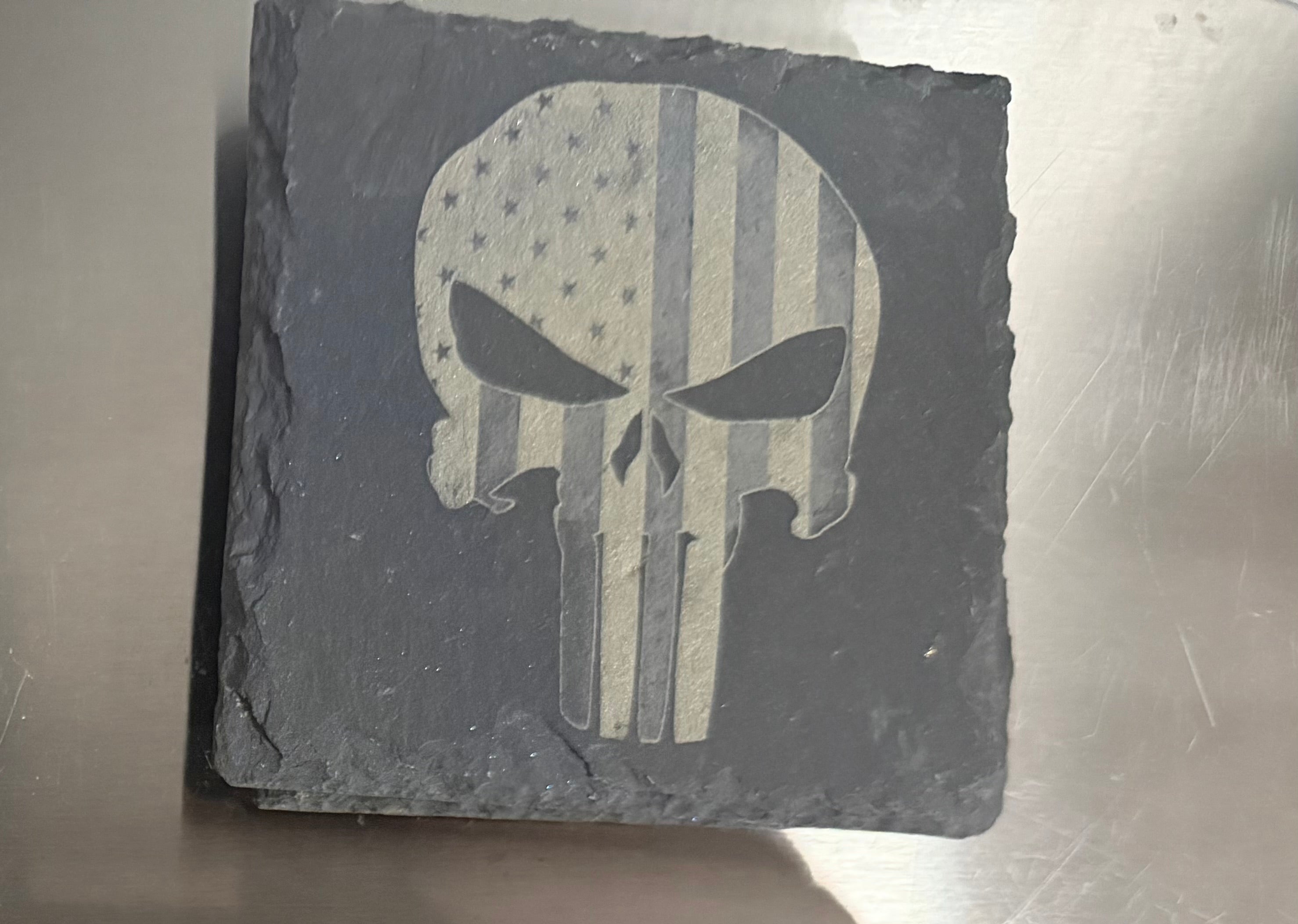 Slate Coaster the Punisher