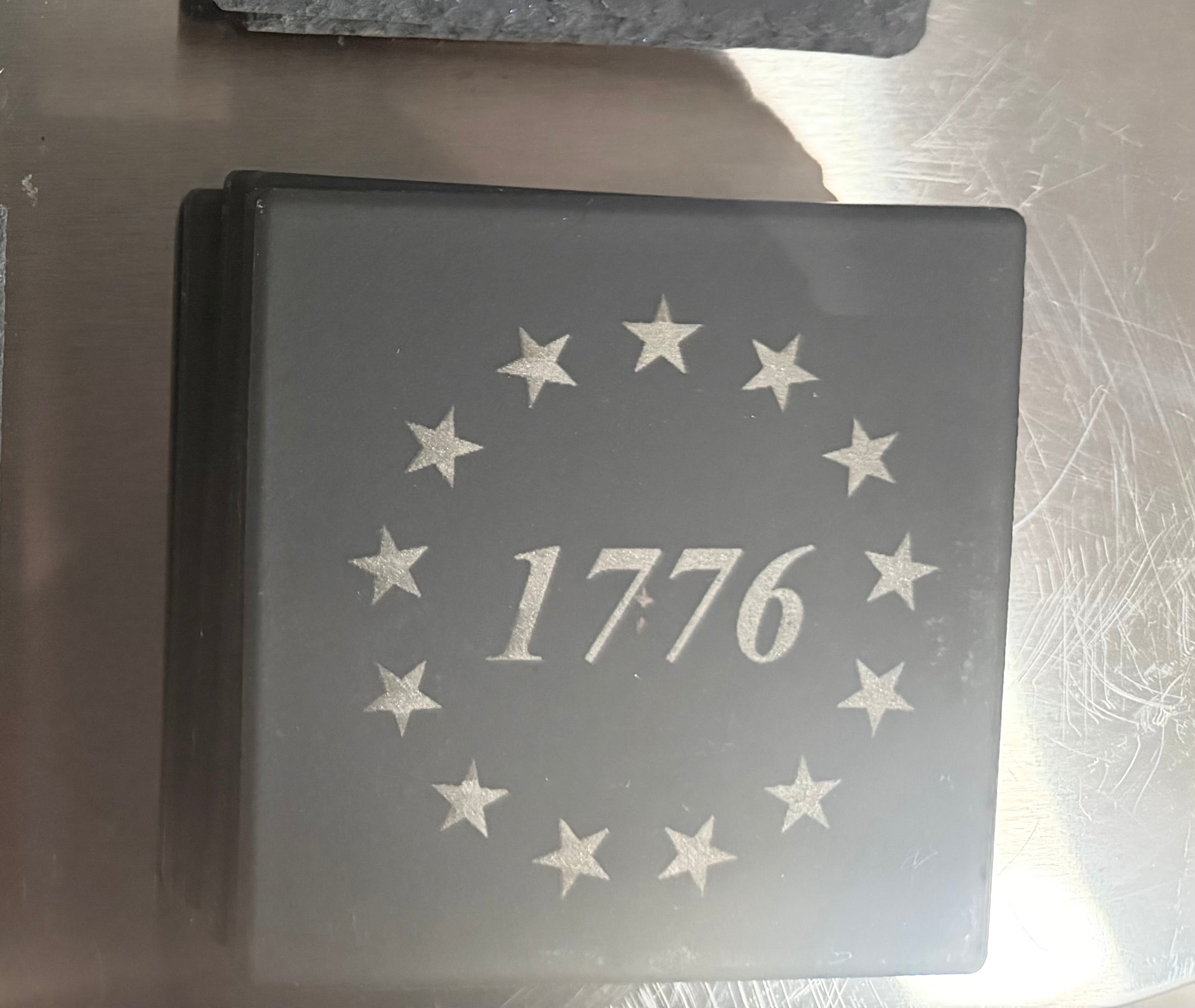 Slate Coaster 1776