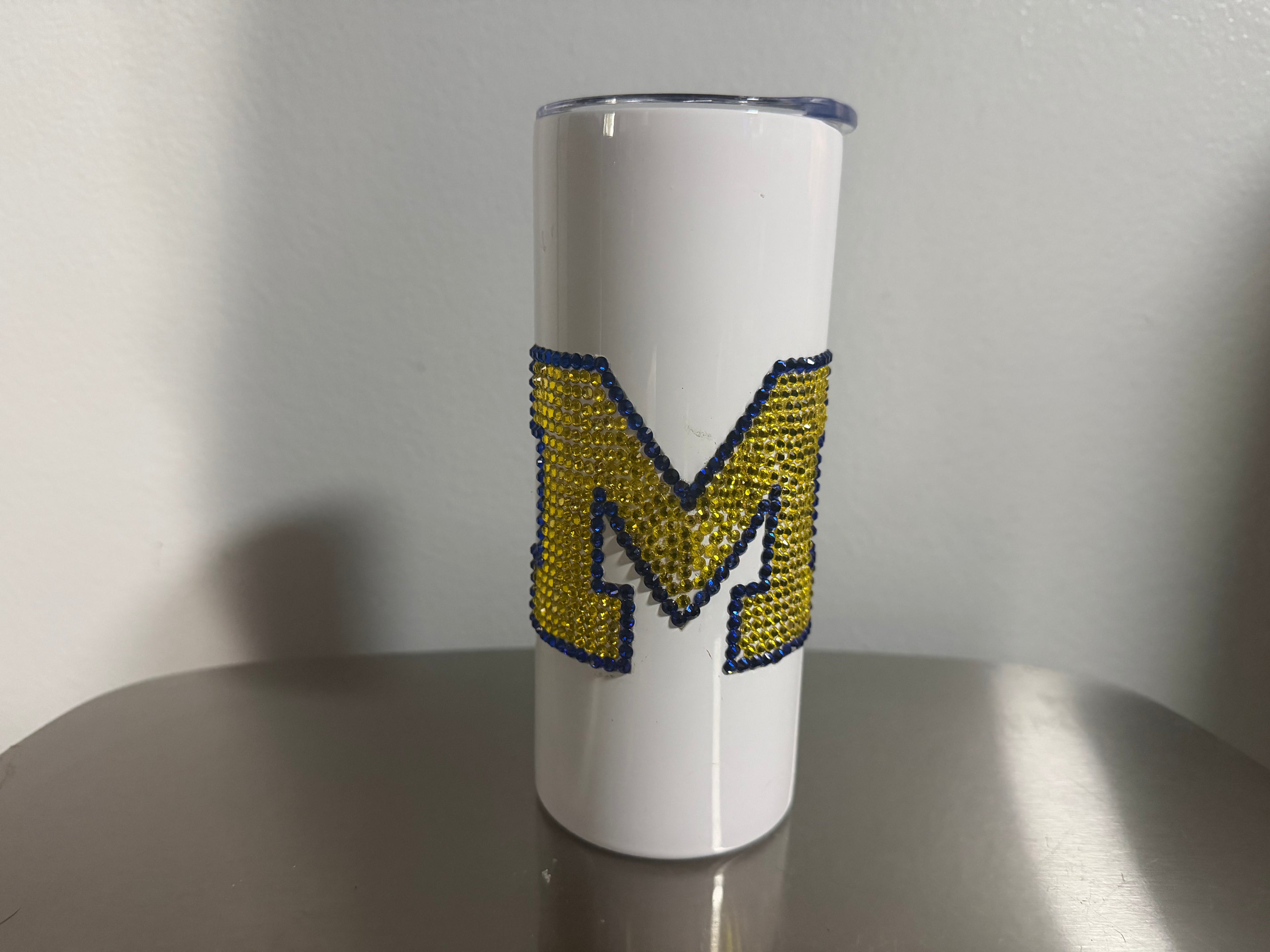 Bling Block M 20 oz tumbler