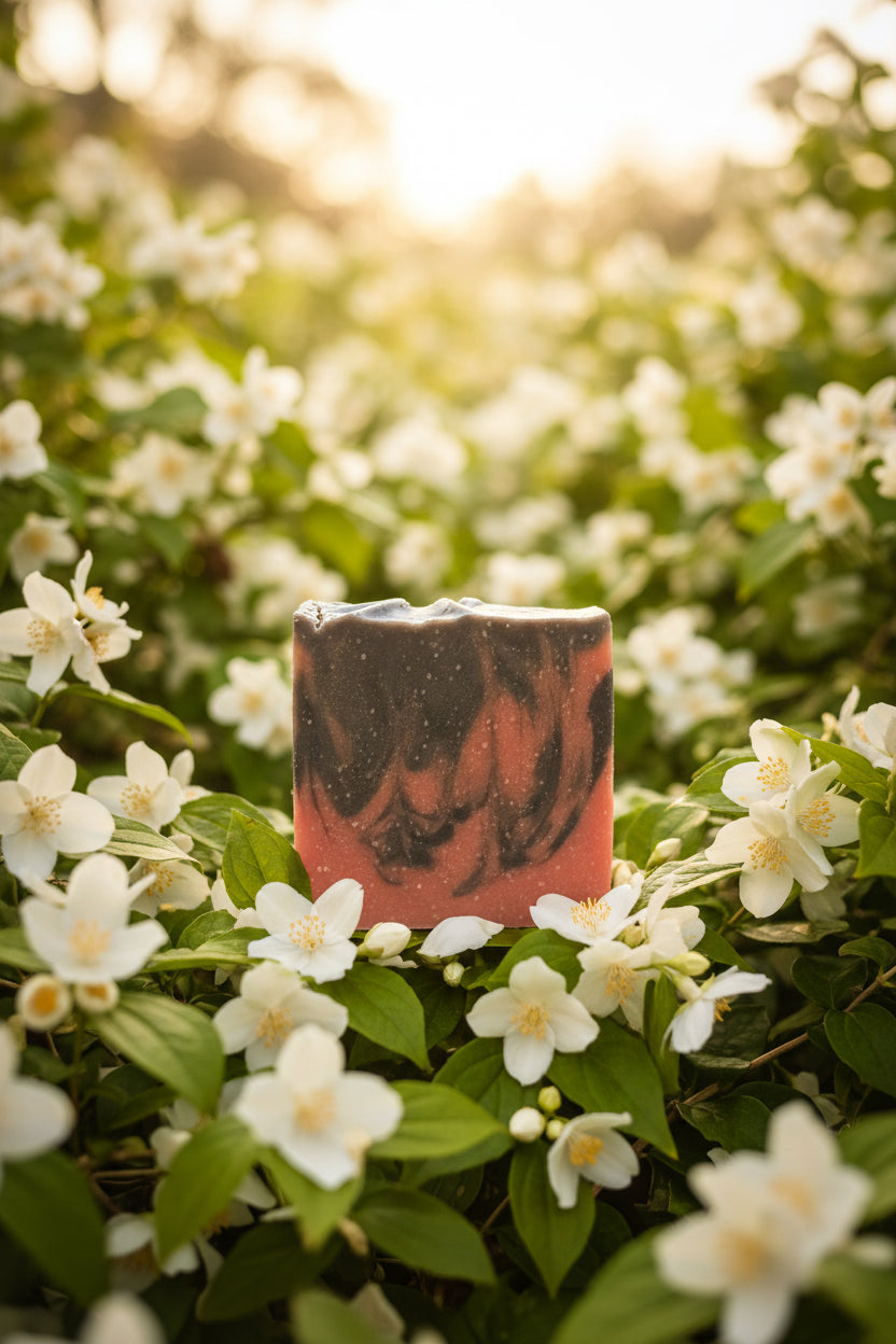 Cold process Jasmine scented soap