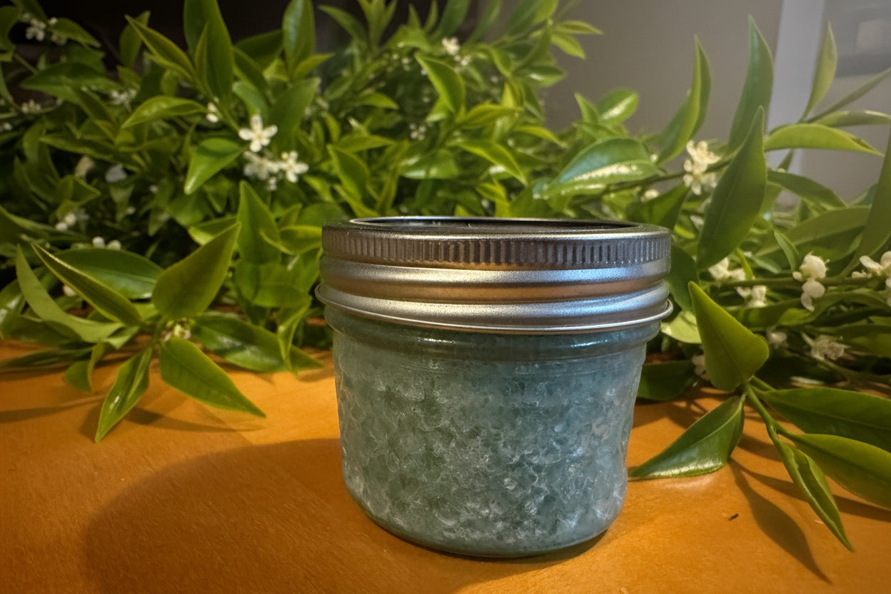Organic cane sugar scrub