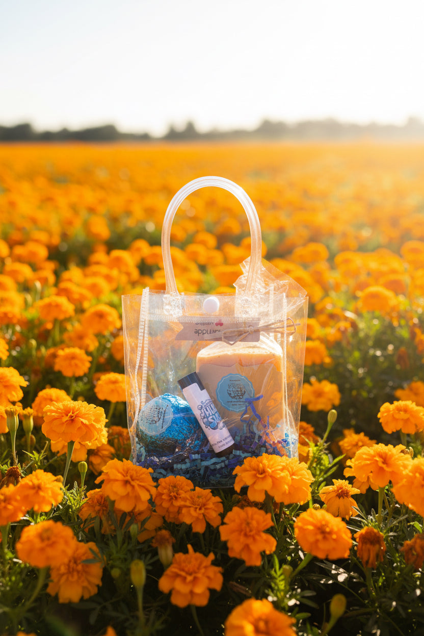Orange gift bag