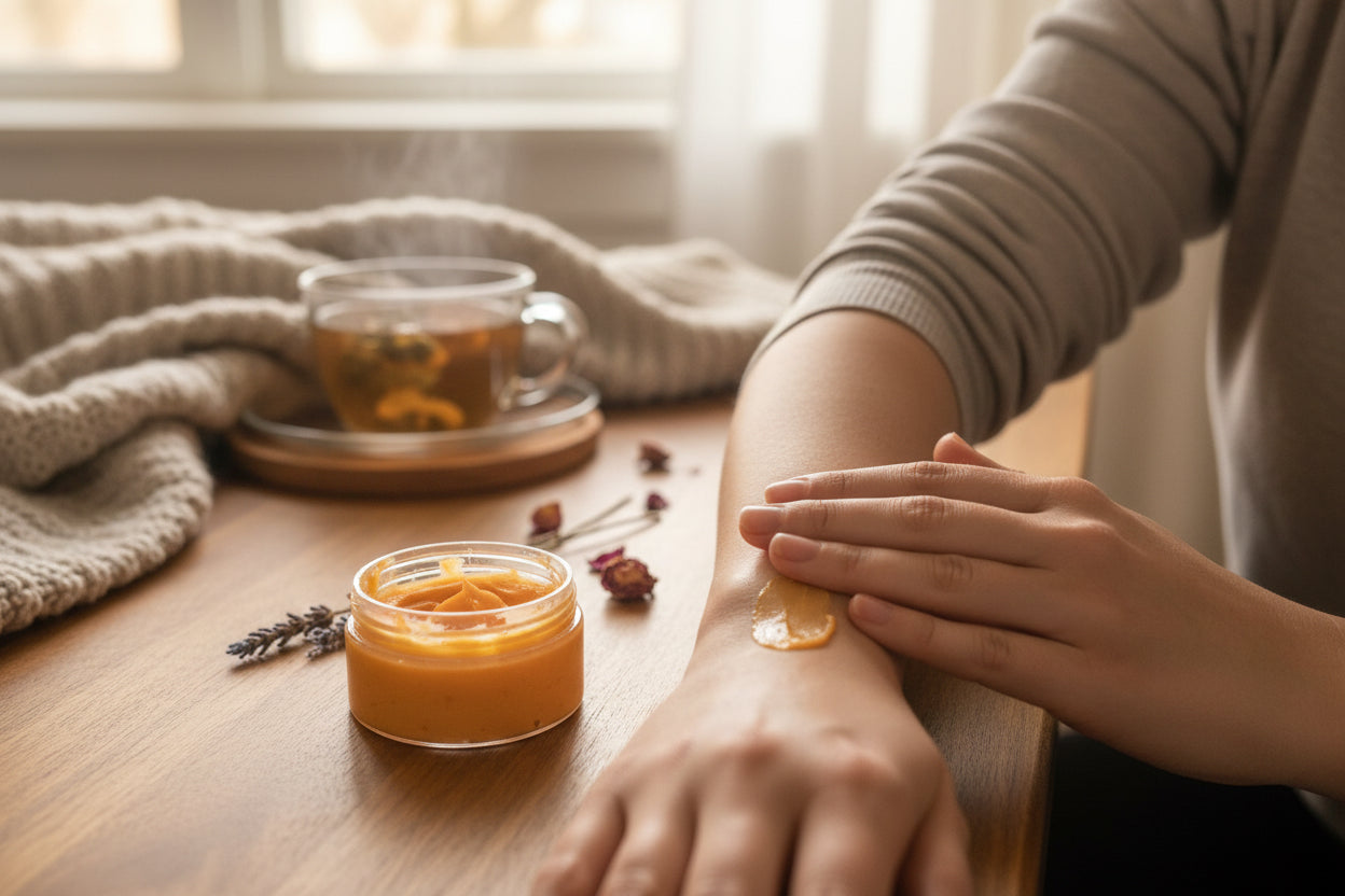 Sweet, orange, whipped body butter